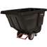 Rubbermaid Rotomolded Tilt Truck, Utility Duty, 1/2 Cubic Yard, Black 1304
