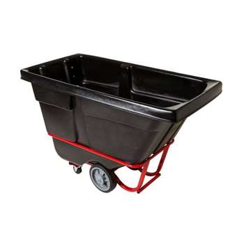 Rubbermaid Rotomolded Tilt Truck 1306 Heavy Duty 1/2 Cubic Yard Black