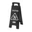 Rubbermaid Executive Series Multi-Lingual Caution Sign 1867505, 2-Sided, Black