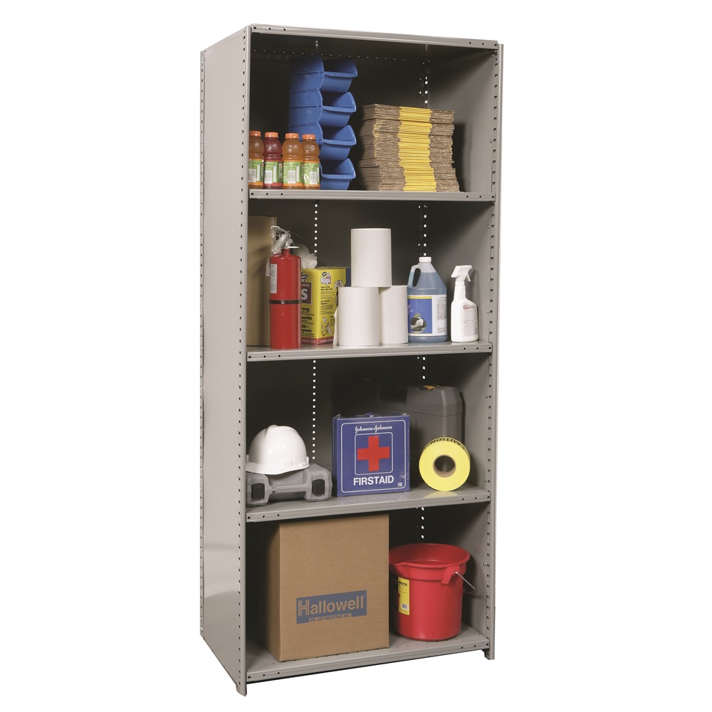 Closed Shelving Starter Unit, Medium Duty, 5 Shelf 