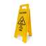 Rubbermaid Caution Wet Floor Sign 6112-77, 2-Sided, Yellow