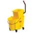 Rubbermaid WaveBrake Side-Press Bucket and Wringer 758088YEL, Yellow