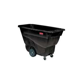 Rubbermaid Structural Foam Tilt Truck, Standard Duty, 1/2 Cubic Yard, Black 9T14