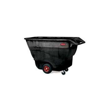 Rubbermaid Structural Foam Tilt Truck 9T15, Standard Duty, 1 Cubic Yard, Black