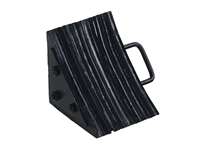 Laminated Rubber Wheel Chock - Curved - Handle