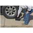 Vestil Laminated Rubber Wheel Chock - Curved - Handle - LWC-15