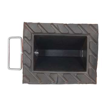 Vestil Molded Rubber Wheel Chock - Orange Handle - ORWC-8-HDL