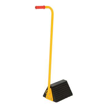 Vestil Molded Rubber Wheel Chock - Ergo Handle - RWC-8-ERGO