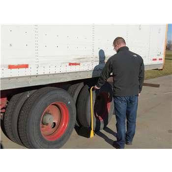 Vestil Molded Rubber Wheel Chock - Ergo Handle - RWC-8-ERGO