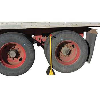 Vestil Molded Rubber Wheel Chock - Ergo Handle - RWC-8-ERGO