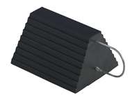 Molded Rubber Wheel Chock - U Handle