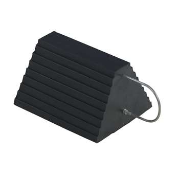 Vestil Molded Rubber Wheel Chock - U Handle - RWC-9-U