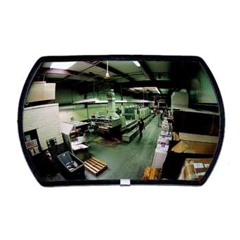 Round-Rectangular Convex Mirror - Glass - Indoor